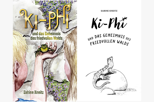 Cover und Haupttitel Buchsatz Premium Ki Phi und das Geheimnis des friedvollen Walds
