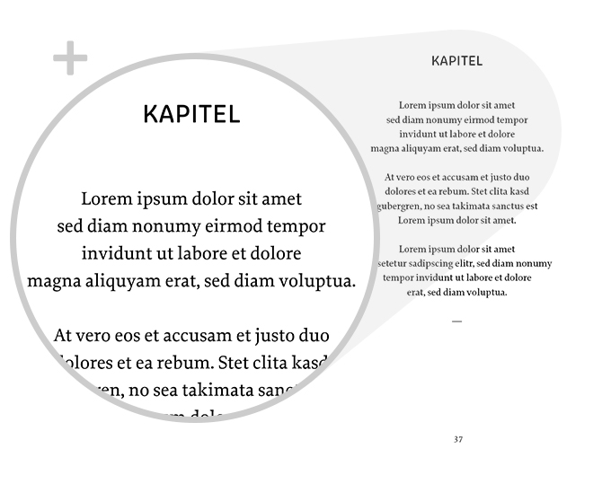 Beispiel Detail Schrift Design Lyrik klassisch Variante individuell