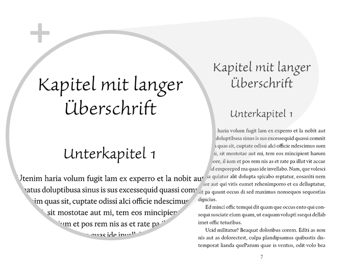 Beispiel Detail Schrift Design Ratgeber Lifestyle Variante klassisch