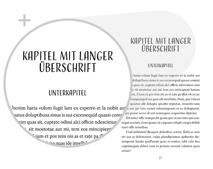 Beispiel Detail Schrift Design Ratgeber Lifestyle Variante lebendig