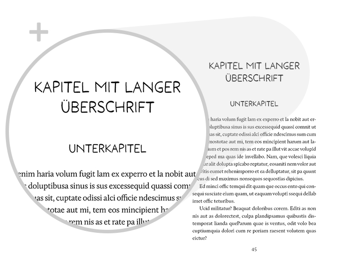 Beispiel Detail Schrift Design Ratgeber Lifestyle Variante Modern