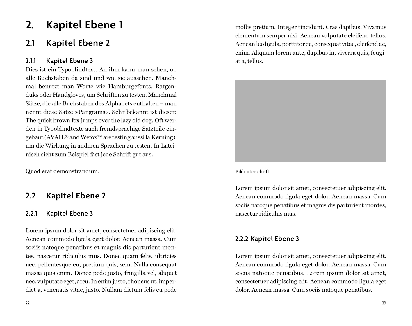 Beispiel Verse Design Sachbuch akademisch Variante Modern