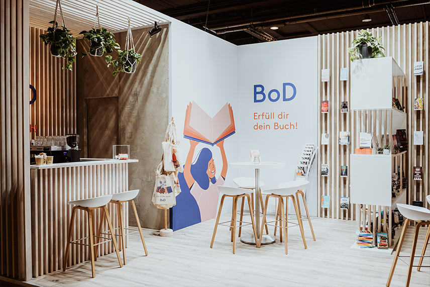 Der BoD-Stand auf der Frankfurter Buchmesse